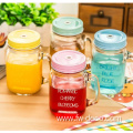 wholesale customized glass mason jar with straw lid